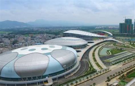 广州凯诺毕尔建筑 承建贵港体育中心 PTFE膜结构看台