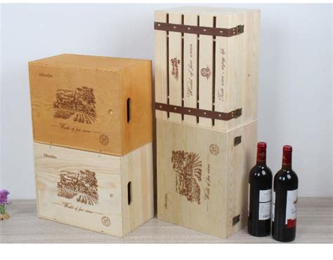 红酒盒单支红酒木盒子木制礼盒葡萄酒木箱包装盒子定制葡萄酒礼盒 - 礼品包装盒定制