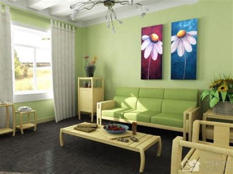 绿色沙发，客厅的家具颜色、装饰画和电视墙应如何搭配？ - 知乎
