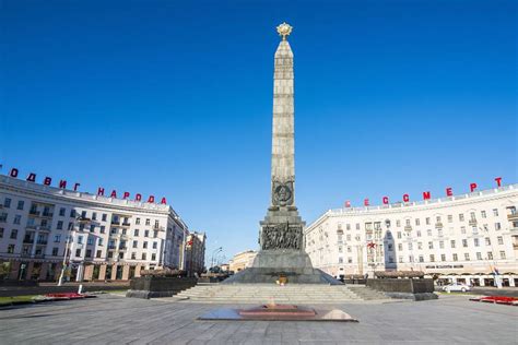 白俄罗斯胜利广场,莫斯科胜利广场,海参崴胜利广场_大山谷图库