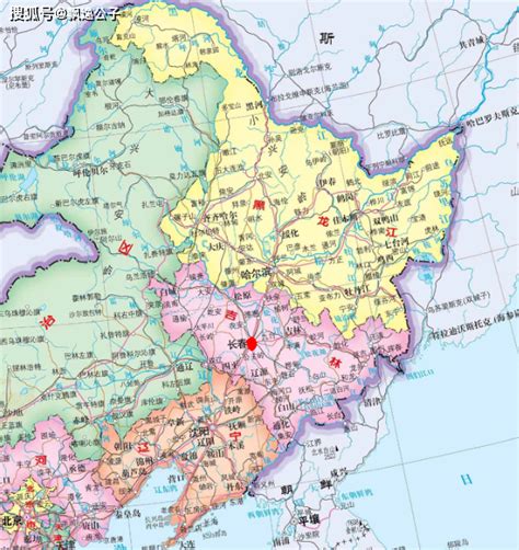 东北三省的地图详细,正版,城市_大山谷图库