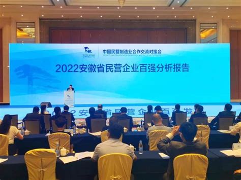 2022安徽民营企业百强榜单 - 安徽产业网