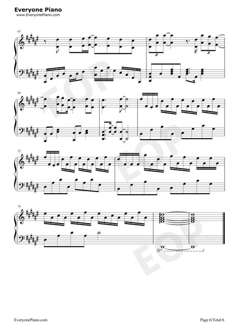 焚情-秦时明月片尾曲五线谱预览6-钢琴谱文件（五线谱、双手简谱、数字谱、Midi、PDF）免费下载