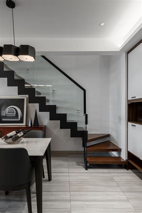 简约风格复式家居客厅楼梯设计_装修图片-保障网装修效果图