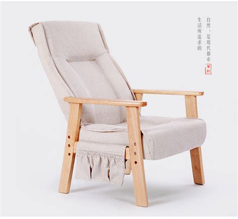 原创家居休闲躺椅老人椅懒人沙发椅家用日式亚麻实木可调节 ...