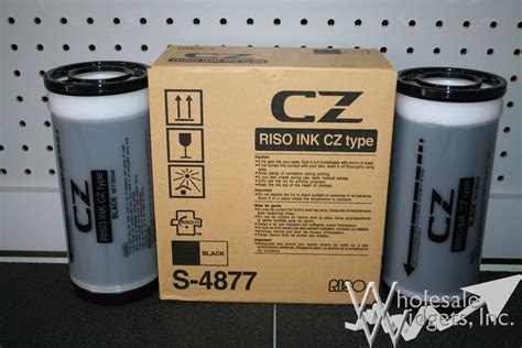 Genuine Riso S-4877 CZ Black Ink Box of 2