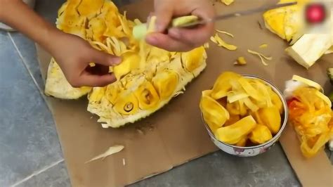 这才是菠萝蜜最正宗正确吃法这样切出来的才好吃_腾讯视频