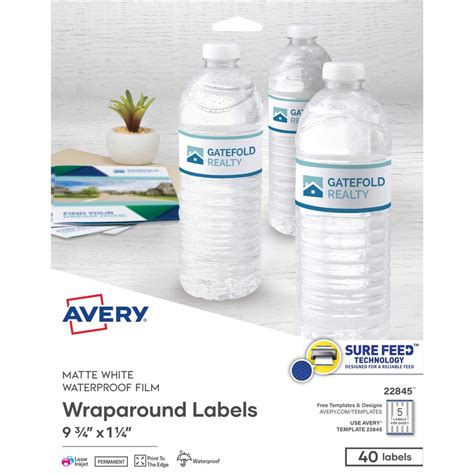 AVE22845 - Avery White Conformable Durable Wraparound Labels - Great ...