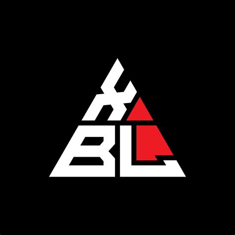 Diseño de logotipo de letra triangular xbl con forma de triángulo ...