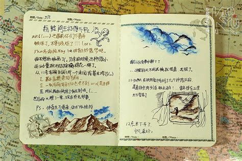 丽江旅游手帐图片