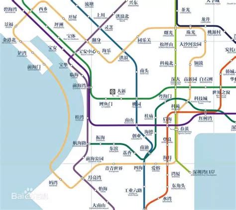 深圳轨道交通线路规划图（2030全线） - 深圳本地宝