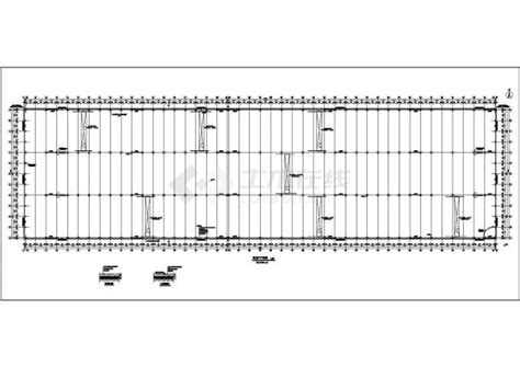 淮安市某大型工业区3万平米单层港机构厂房全套建筑结构设计CAD图纸_工业建筑_土木在线