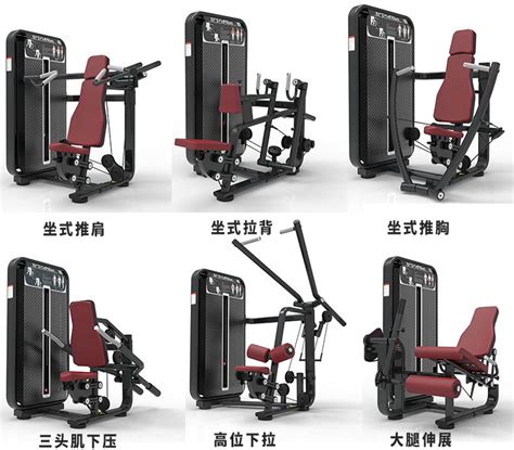 厂家直销室内健身器材专业健身房全套设备坐式推肩训练器力量器械-阿里巴巴