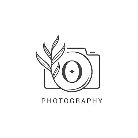 Logotipo de fotografia vetorial estética moderna | Vetor Premium