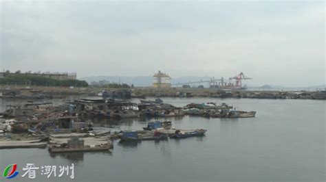 饶平汫洲：渔船加固防风 渔民上岸避风