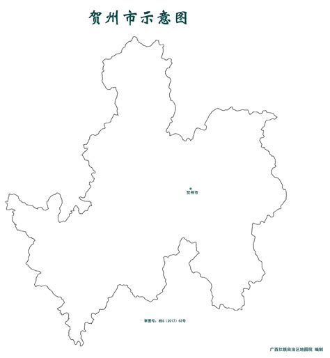 贺州市标准地图（示意版）_贺州地图库_地图窝