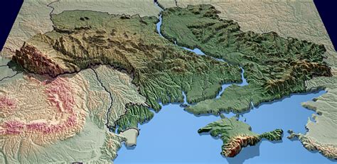 乌克兰地形图 - 乌克兰地图 - 地理教师网