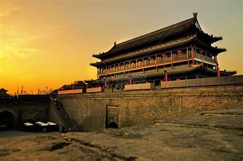 西安古城墙高清图片下载-正版图片500838839-摄图网