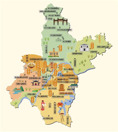 武汉2021新版地图发布,区域划分明确!_房产资讯_房天下