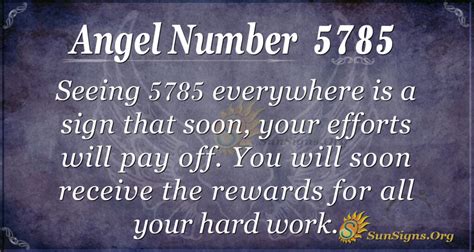Angel Number 5785 Meaning : Don
