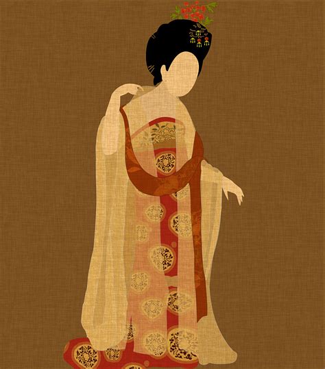 簪花仕女图图片