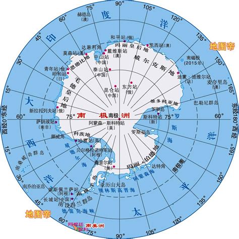 南极地图图片