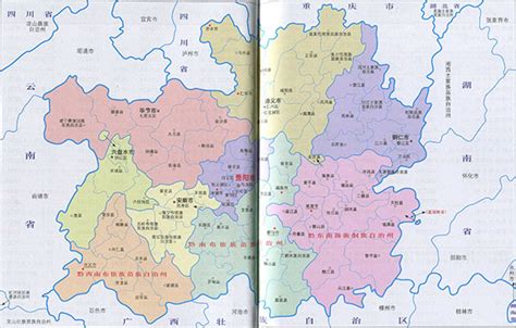 贵州政区图图片