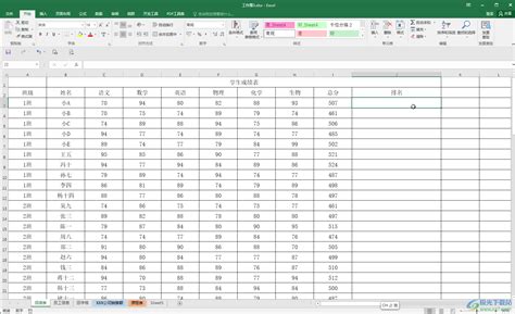 Excel准确的排名公式怎么弄-Excel表格计算排名的方法教程 - 极光下载站