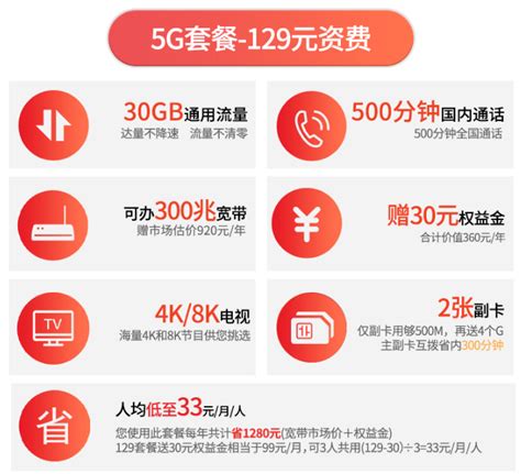 中国电信5g套餐资费一览表- 北京本地宝