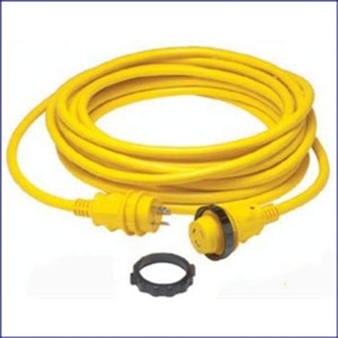 Marinco 199117 30 Amp Cordset LED Ergo Grip - 25ft - Yellow