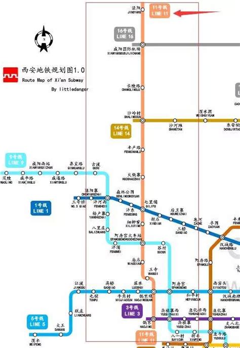 地铁1号线三期、11号线（咸阳段）沿线规划曝光 - 西部网（陕西新闻网）