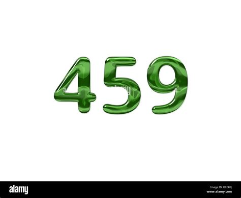 Number 459 - Piece of wood isolated on white background Stock Photo - Alamy