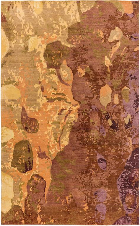 现代美式植物剪影图案地毯贴图-高端定制-2_威廉高尔(云织设)官网