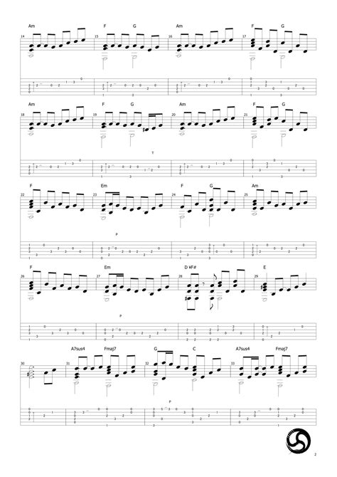 千本樱吉他谱 - 武士桑 - 吉他独奏谱 - 原版指弹谱 - 琴谱网