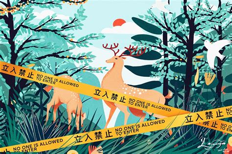 #地球守卫者# 扁平风插画·狩猎_堆积木的杨叁岁-站酷ZCOOL