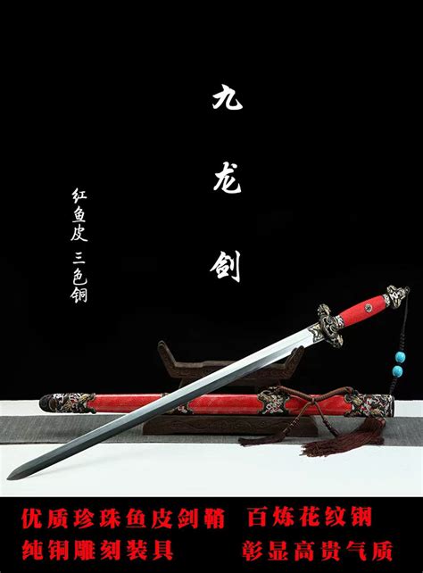 九龙镀金越王剑 - 章氏刀剑-20余年专注日本刀