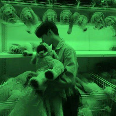 非主流男生绿色头像