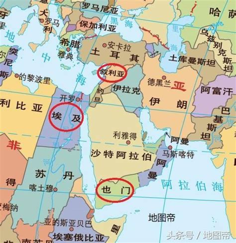 叙利亚地图图片