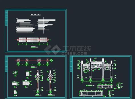 九龙生态园南天门CAD施工图-免费3dmax模型库-欧模网