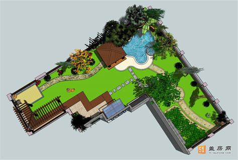 20套别墅庭院设计布局图分享，快速Get庭院布局方法-绿宝园林网
