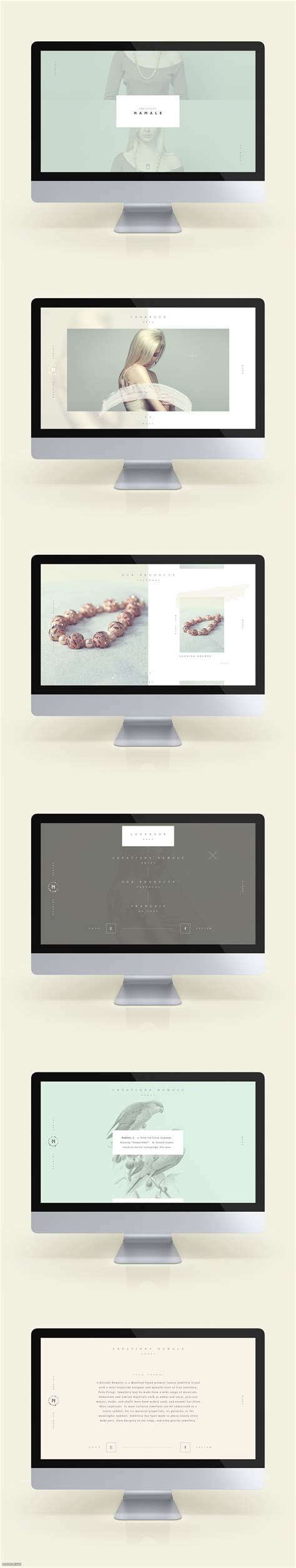 Créations Namale品牌宝石网页设计-Louis Paquet [21P]