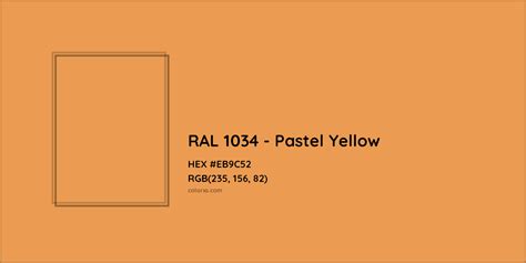 About RAL 1034 - Pastel Yellow Color - Color codes, similar colors and ...