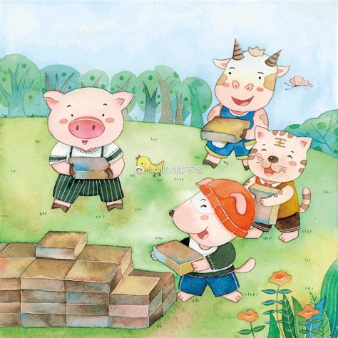 三只小猪上幼儿园的故事_儿童睡前故事