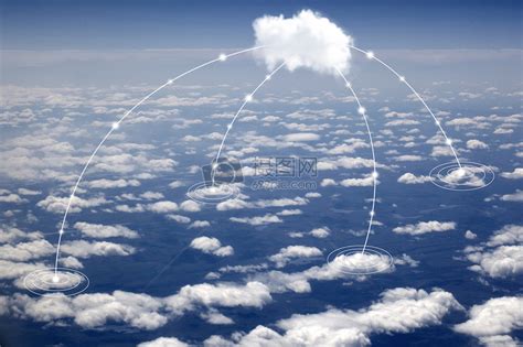 蓝天下的创意白云图片素材-正版创意图片500343091-摄图网
