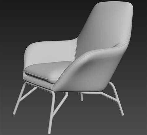 【曲面休闲椅子3D模型】-现代VR无灯光有贴图MAX2016曲面休闲椅子3d模型下载-ID1700322-免费3Dmax模型库 - 青模3d模型网