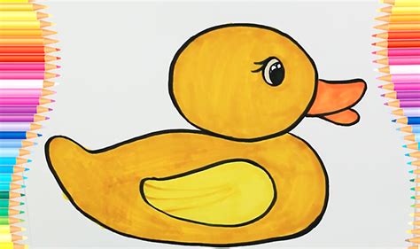 小黄鸭简笔画 只需2步的超可爱画法_伊秀视频|yxlady.com