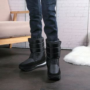 厂家批发雪地靴棉鞋男靴黑色平底中筒防泼水不滑加厚冬鞋一件代发-阿里巴巴