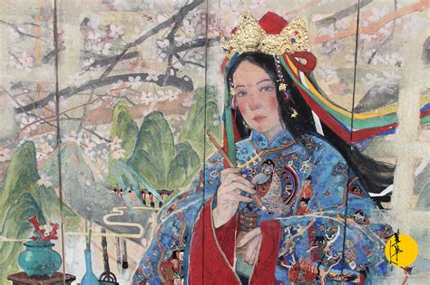 女财神藏地女神扎基拉姆图片