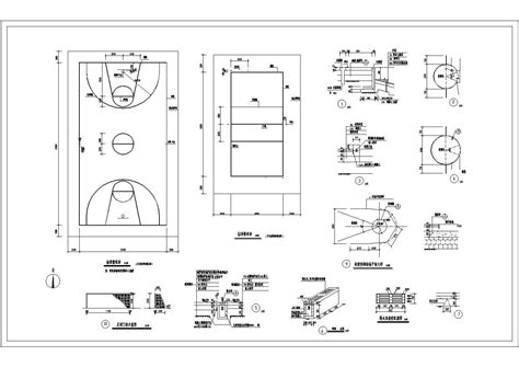 篮球场标准尺寸图_中科商务网