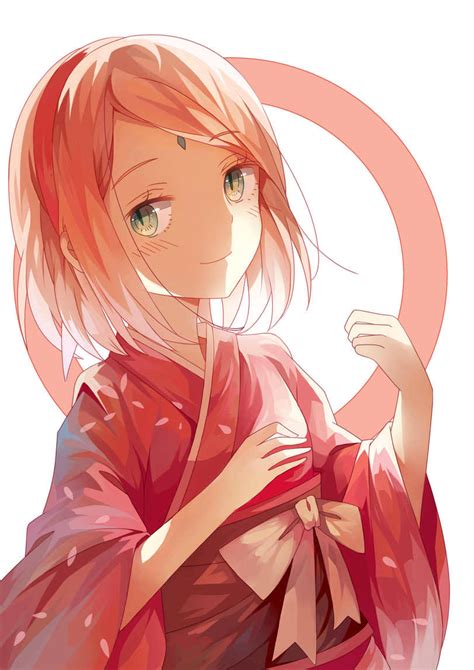 《火影》女主角-小樱(Sakura)插画欣赏 | 设计达人